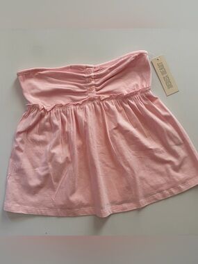 Derek Heart Light Pink Strapless Ruched Tube Top